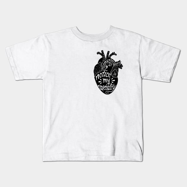 Romance Kids T-Shirt by Laura_Nagel